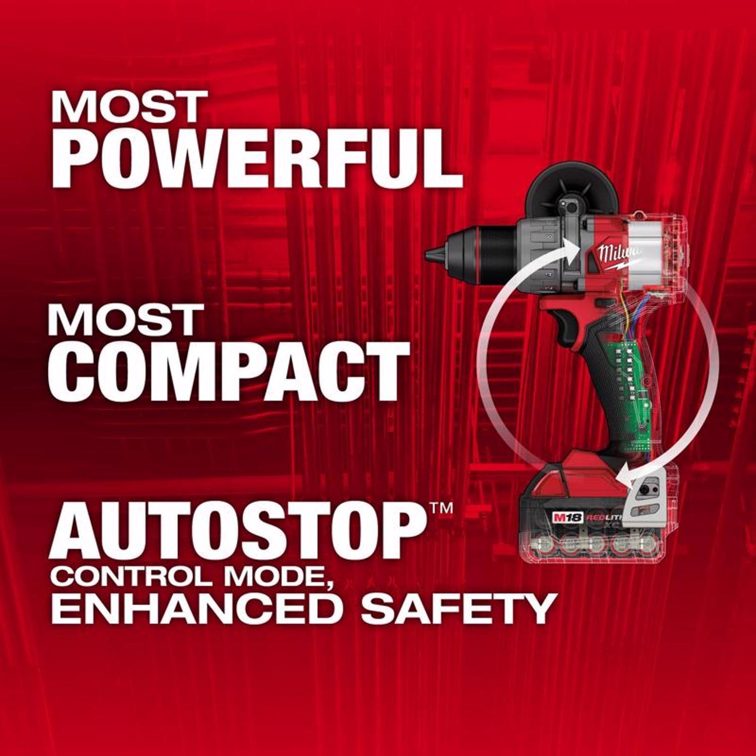 Milwaukee M18 FUEL 1/2 in. Brushless Cordless Hammer Drill/Drive Kit (Battery & Charger)