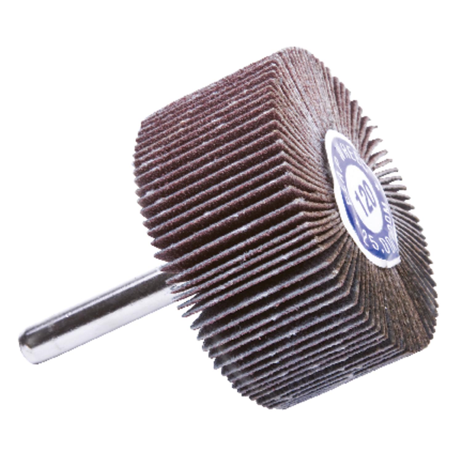 Forney 2 in. D X 1/4 in. Aluminum Oxide Flap Wheel 120 Grit 1 pc