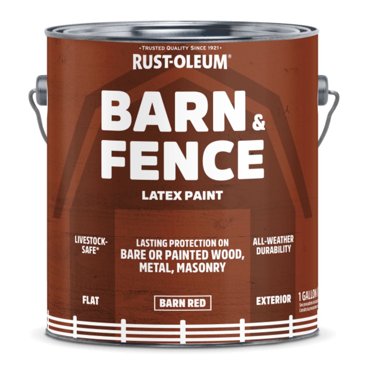 Rust-Oleum Barn & Fence Latex Paint Barn Red Gallon