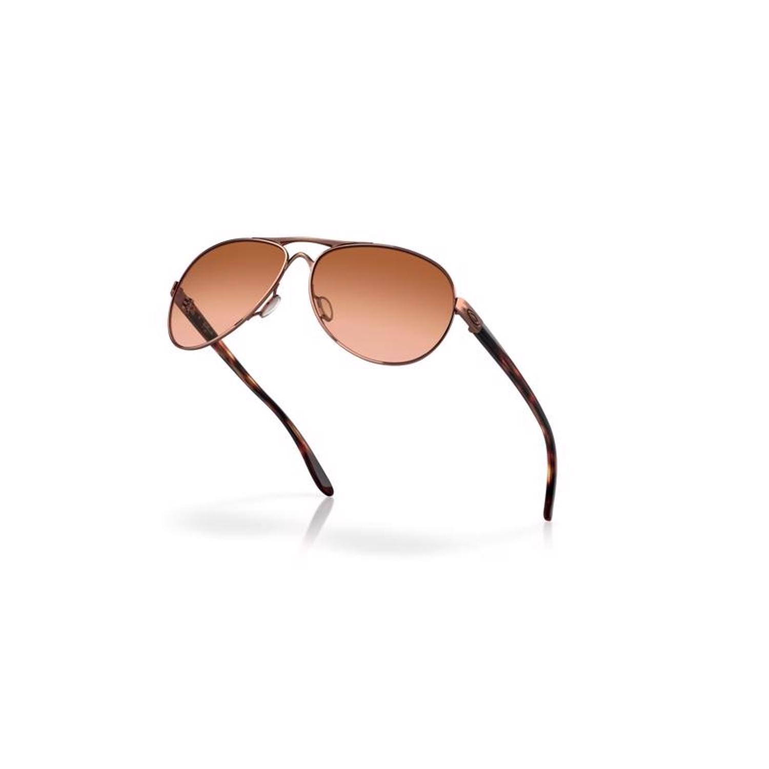 Oakley Feedback Sunglasses Women's Tortoise Frame Rose Lens