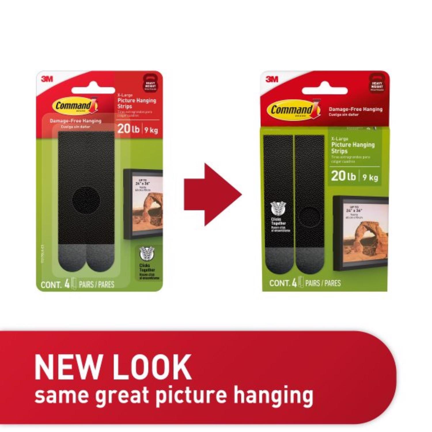 3M Command Extra Large Foam Strips 4 pk