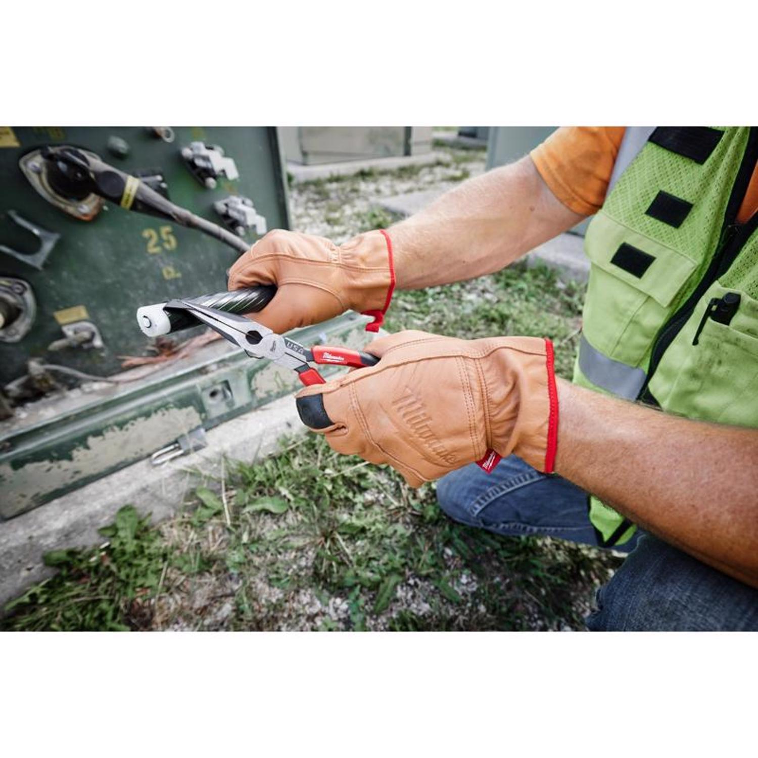 Milwaukee Made In USA 8 in. Forged Steel Long Nose Pliers