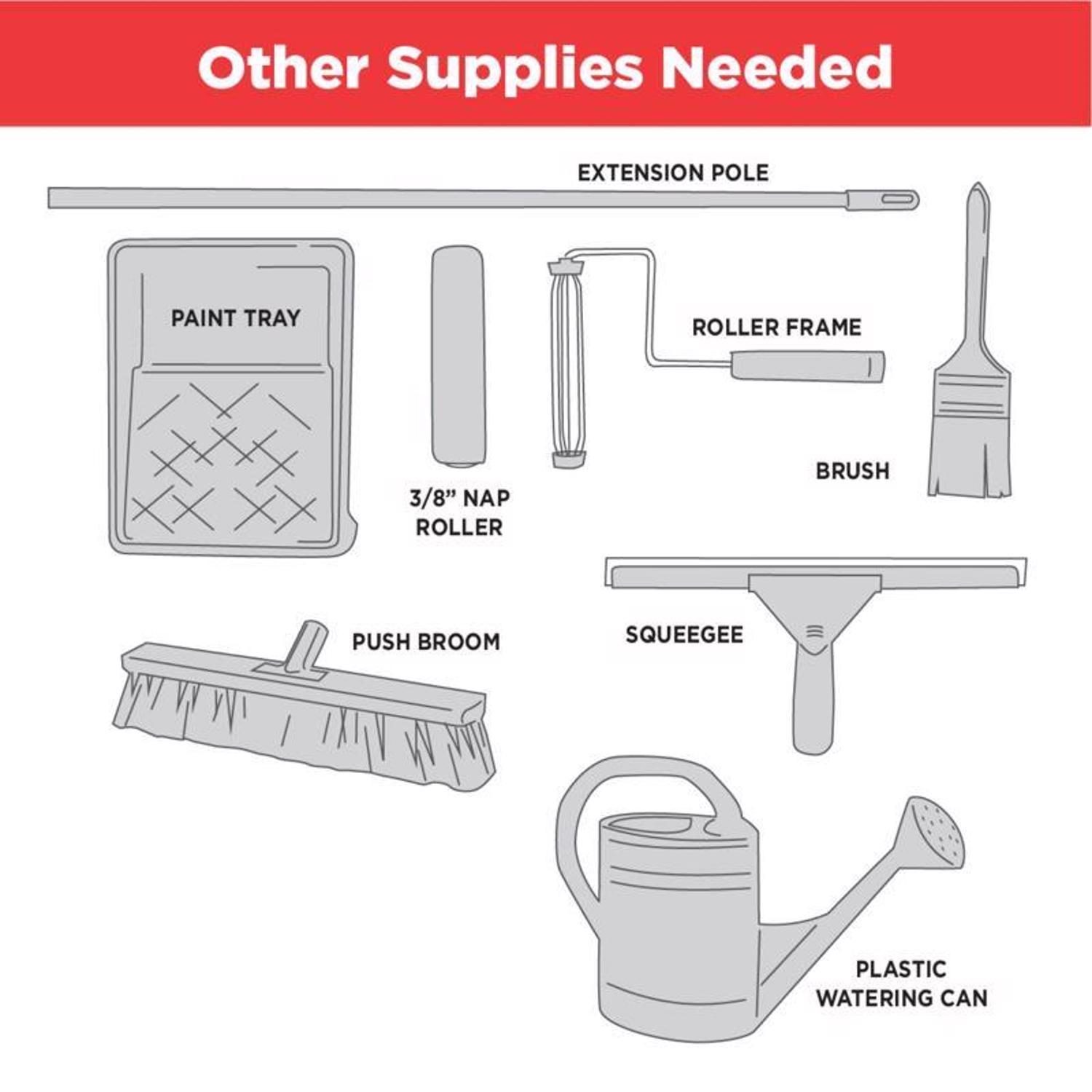 Rust-Oleum EpoxyShield Gloss Tan Water-Based Amine Cured Epoxy Garage Floor Coating Kit 1 gal