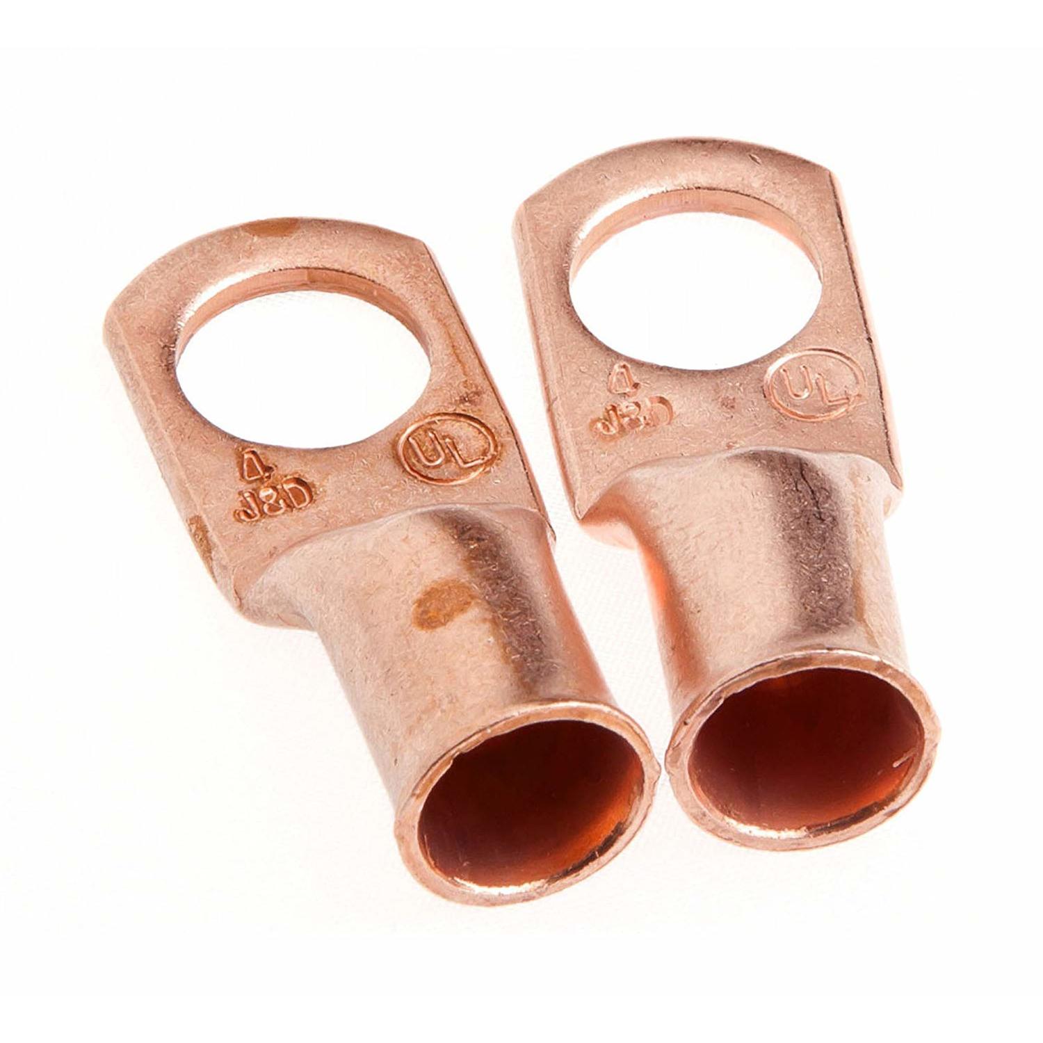Forney #4 Welding Cable Lug Copper 2 pc