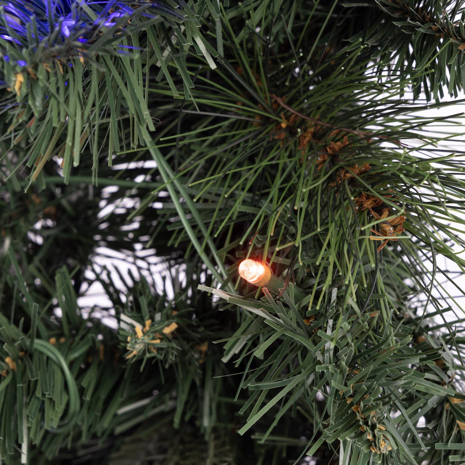 Celebrations Home 30 in. D X 2.5 ft. L LED Prelit Battery Operated Decorated Wreath