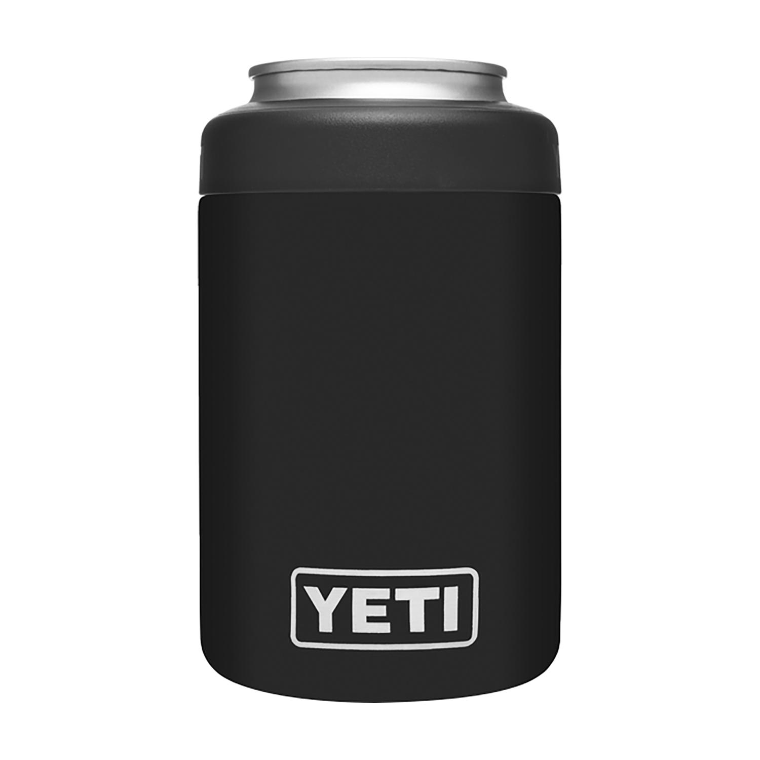 YETI Rambler 12 oz Colster Black BPA Free Can Insulator