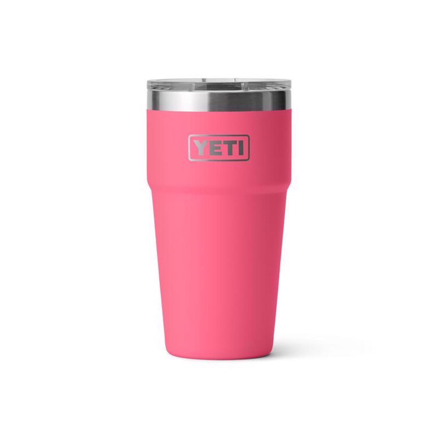 YETI Rambler 20 oz Tropical Pink BPA Free Stackable Insulated Cup