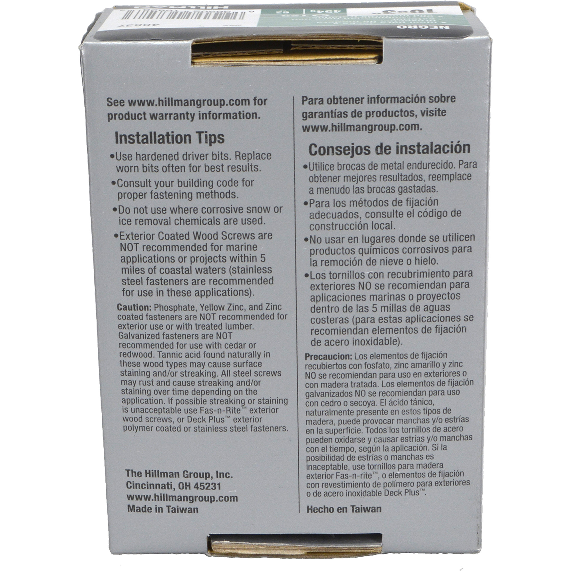 Deck Plus Black Deck Screws (#10 x 3 in.)