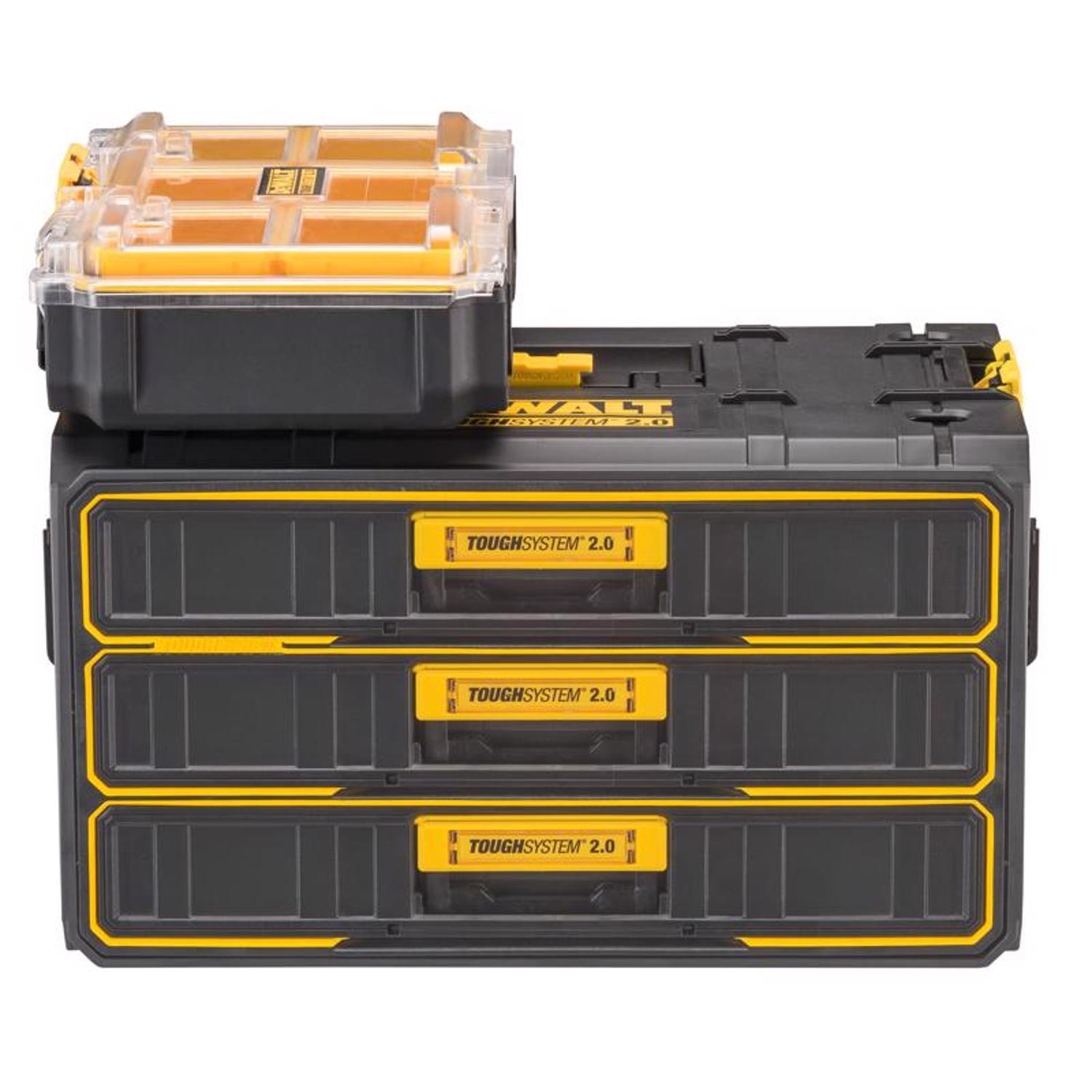DeWalt ToughSystem 2.0 21.3 in. Tool Box Black/Yellow