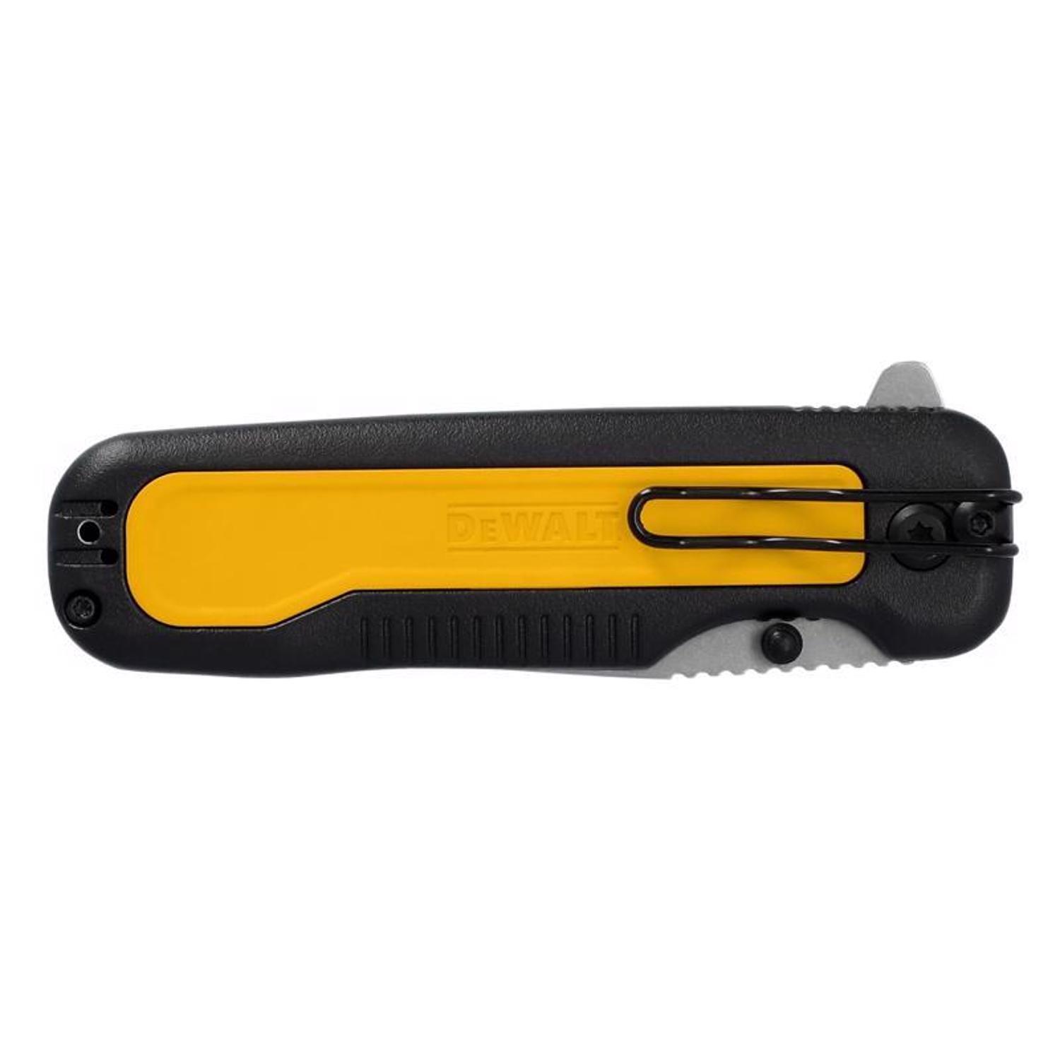 DeWalt Tanto Black/Yellow Stainless Steel > 6 in. Pocket Knife