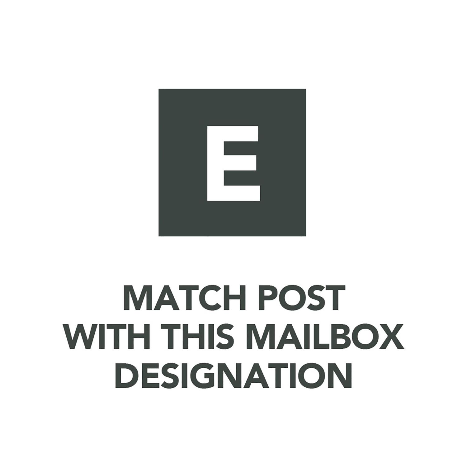 Gibraltar Mailboxes Patriot 46.9 in. Powder Coated Black Polymer Mailbox Post