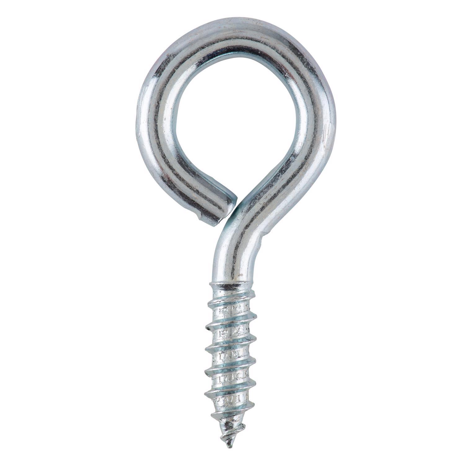 Ace 1/4 in. D X 17/8 in. L Zinc-Plated Steel Screw Eye 70 lb. cap. 4 pk