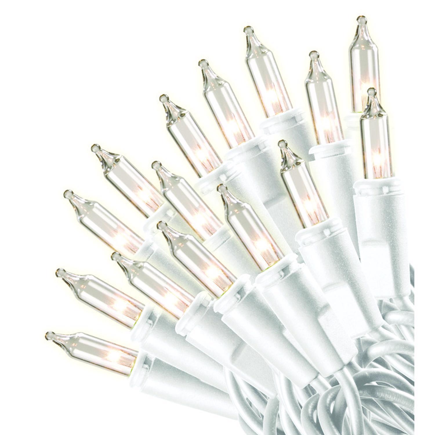 Celebrations Red Incandescent Mini Clear 100 ct String Christmas Lights 20 ft.