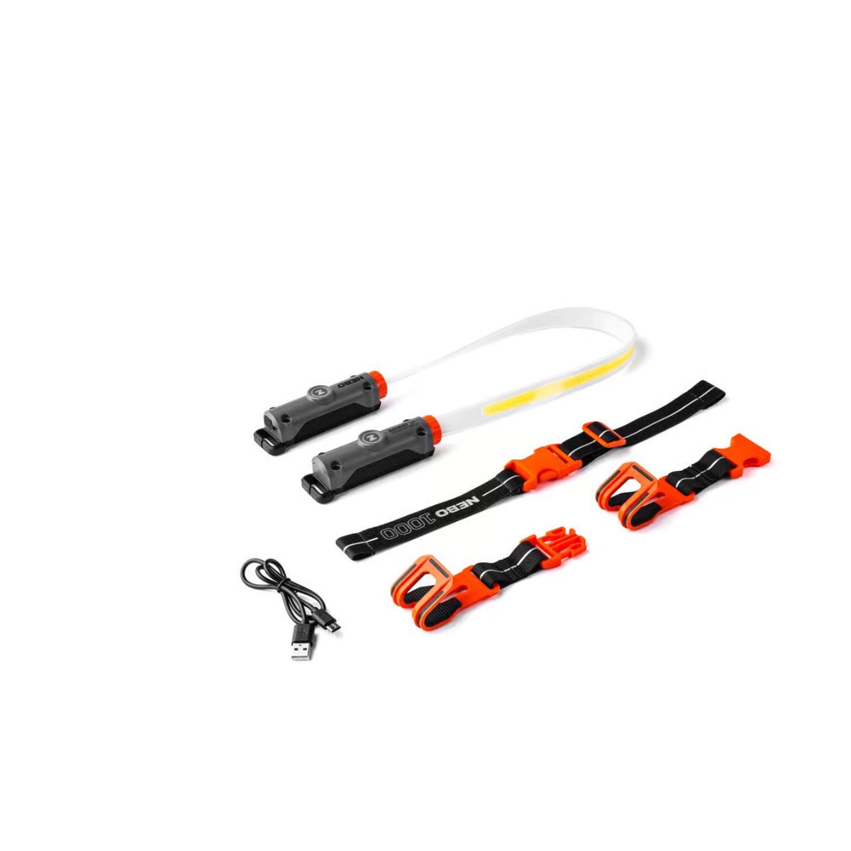 NEBO Bando 1K 1000 lm COB LED Rechargeable String/Linkable Work Light w/Magnet