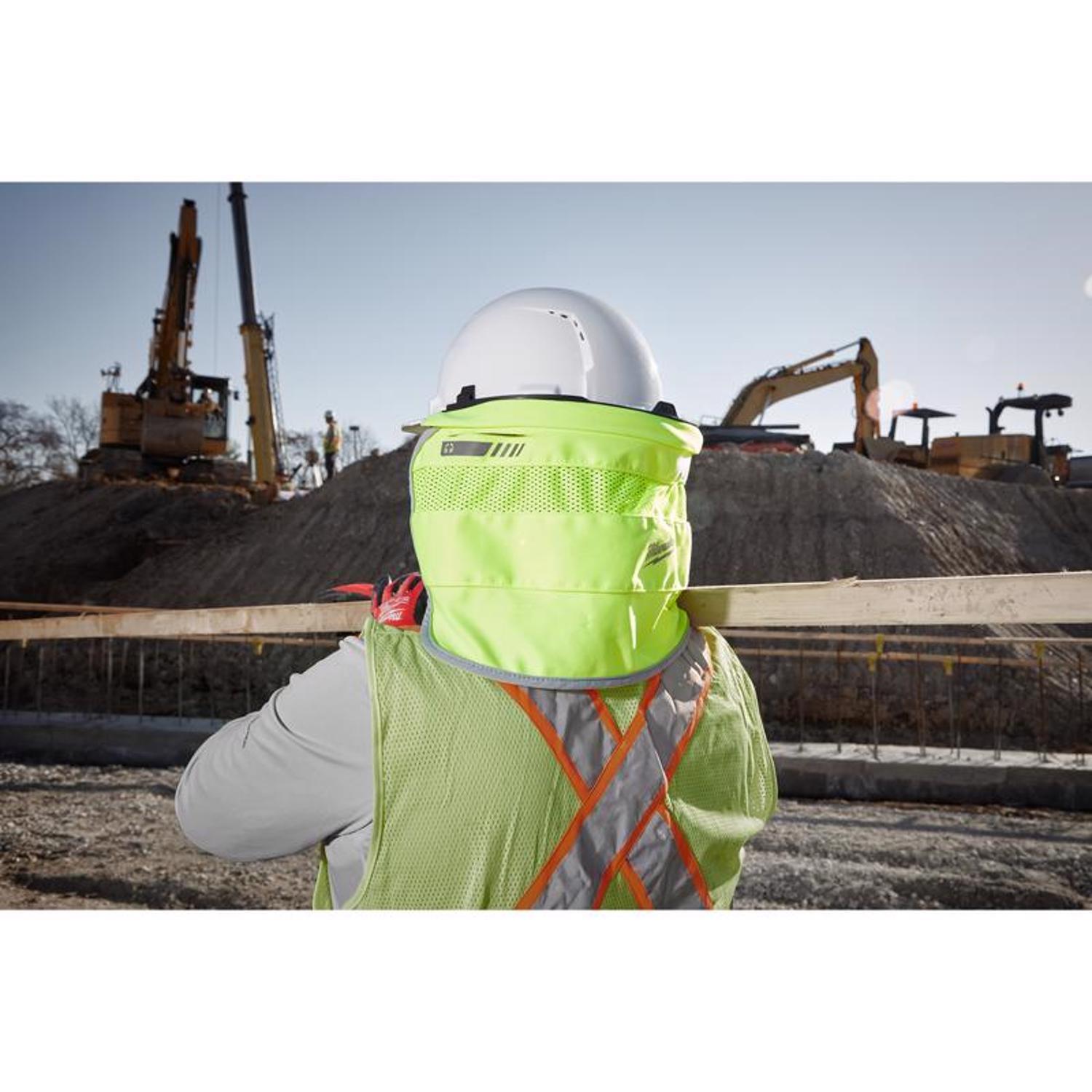 Milwaukee Bolt Hard Hat Sun Shade Fluorescent Yellow Vented