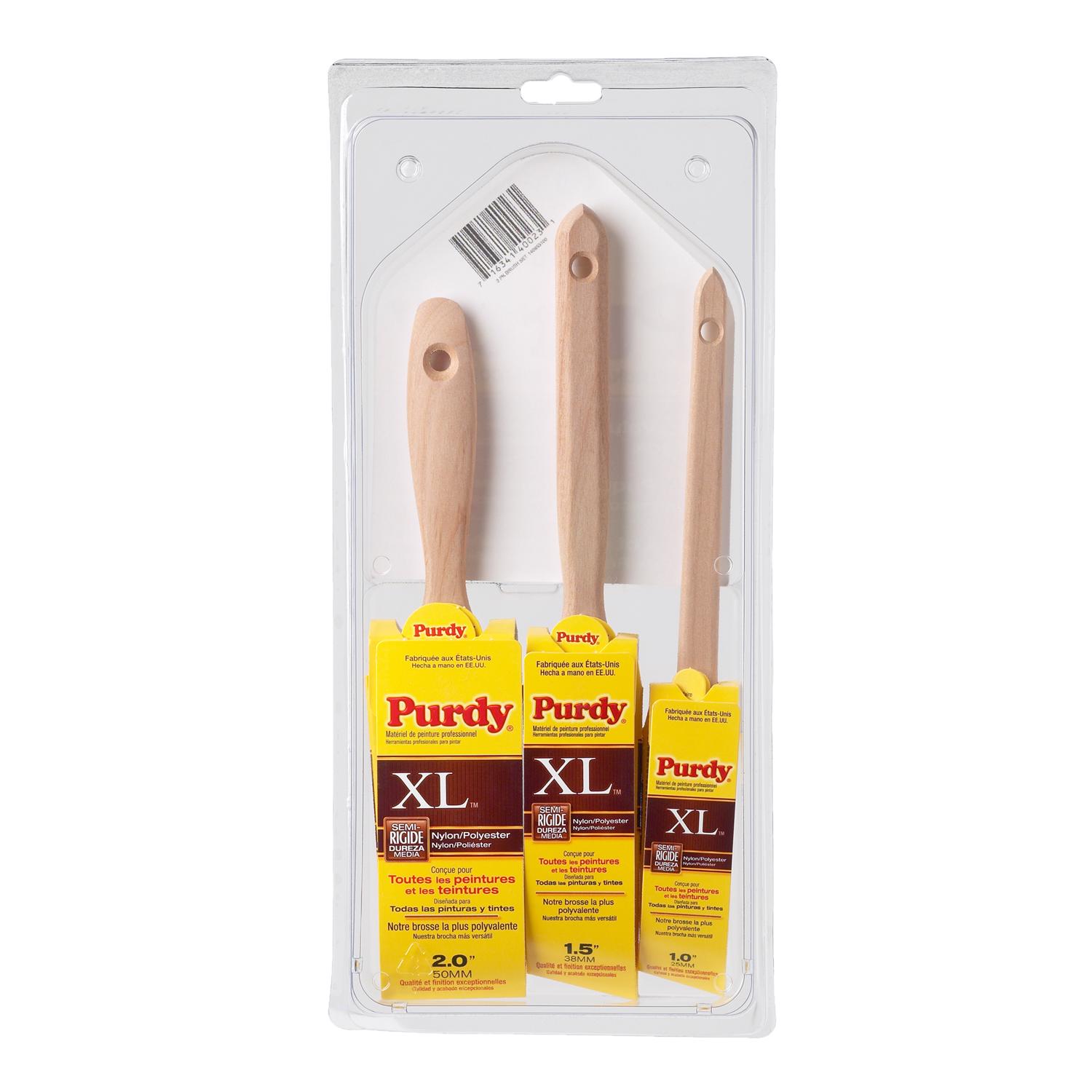 Purdy XL Multi-Pack Medium Stiff Assorted Paint Brush Set