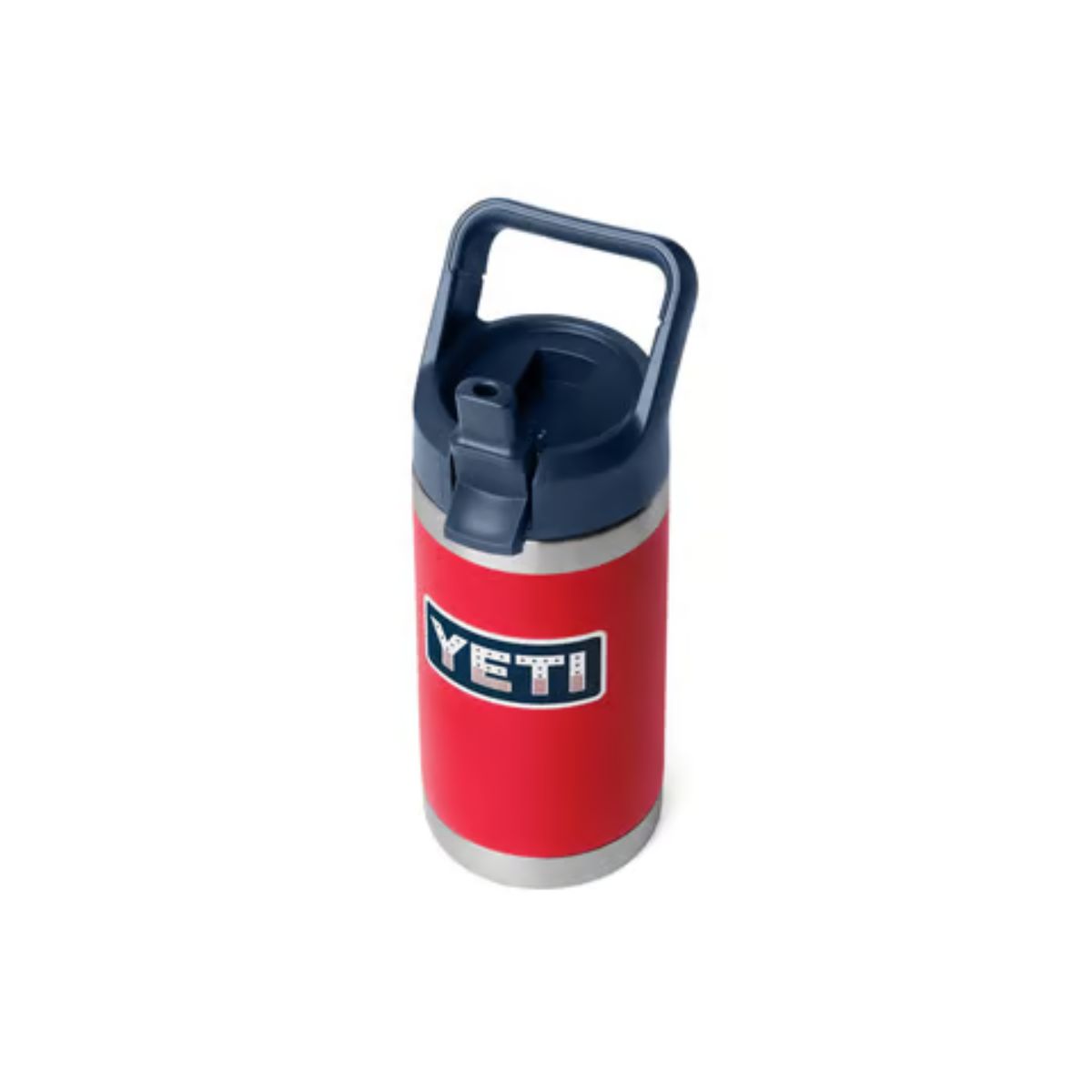 YETI Rambler Jr. 12 oz. Rescue Red Patriotic BPA Free Insulated Kids Water Bottle w/Straw