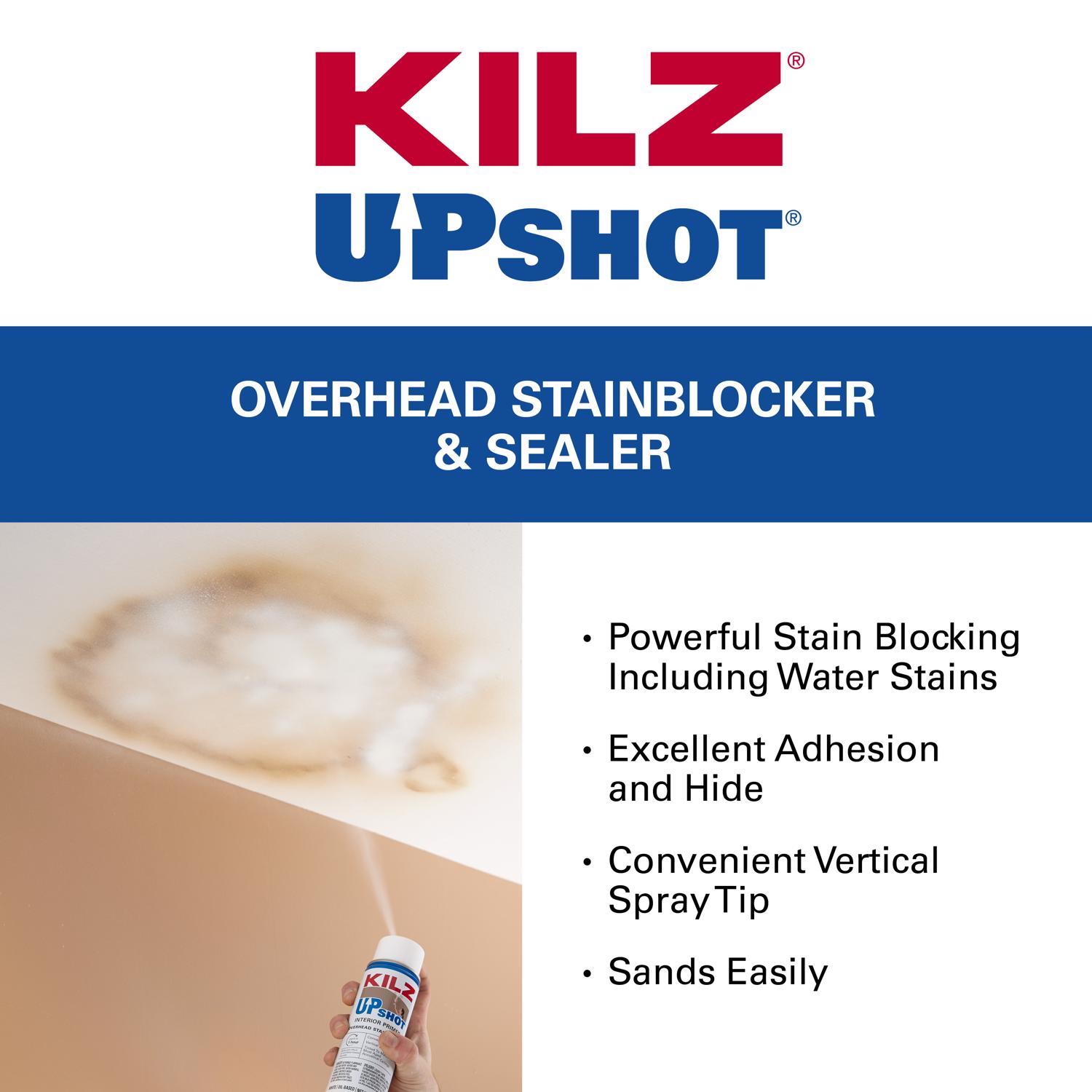 KILZ Up Shot White Flat Oil-Based Aerosol Primer/Sealer 10 oz