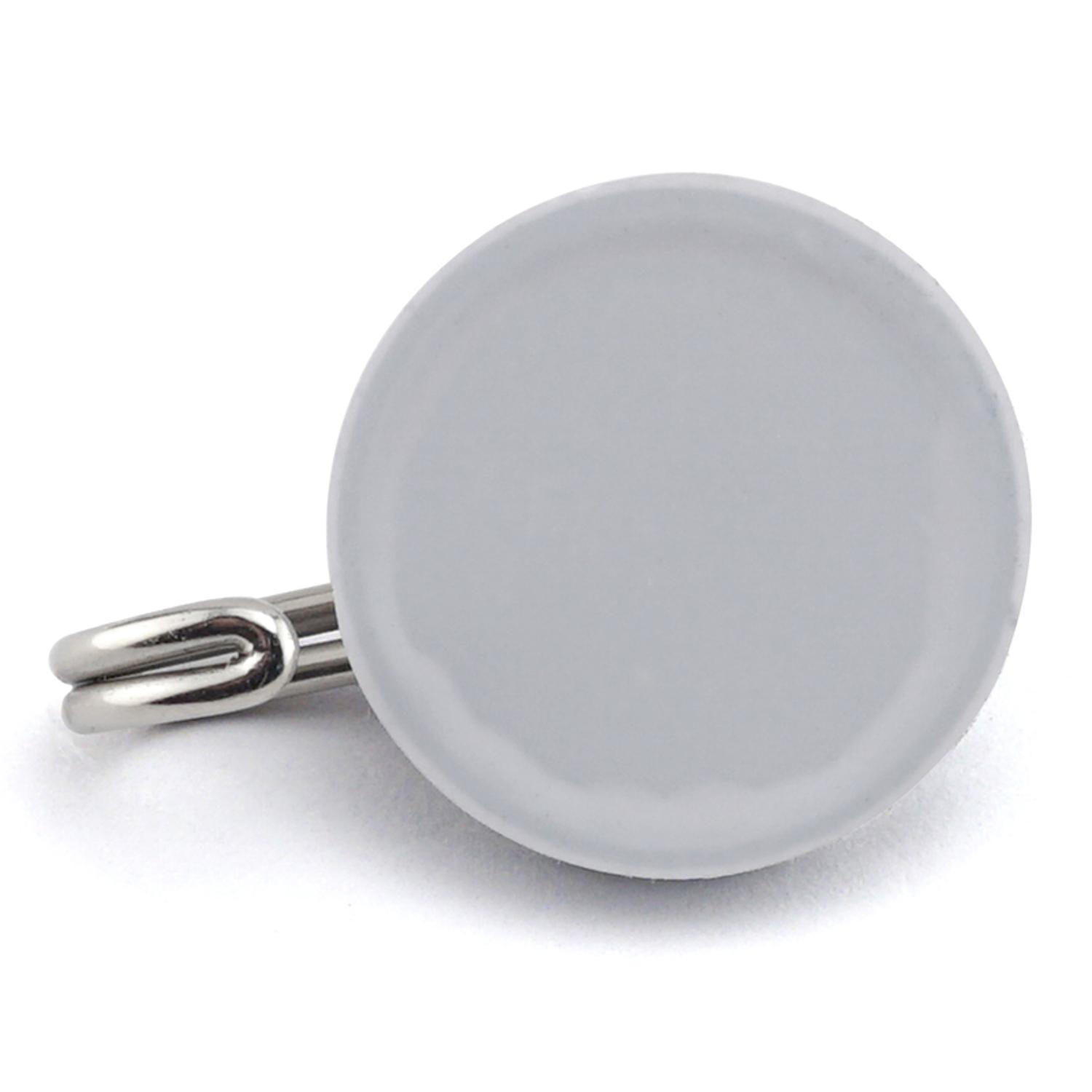 Magnet Source .225 in. L X 1.125 in. W Silver Magnetic Hook 40 lb. pull 1 pc