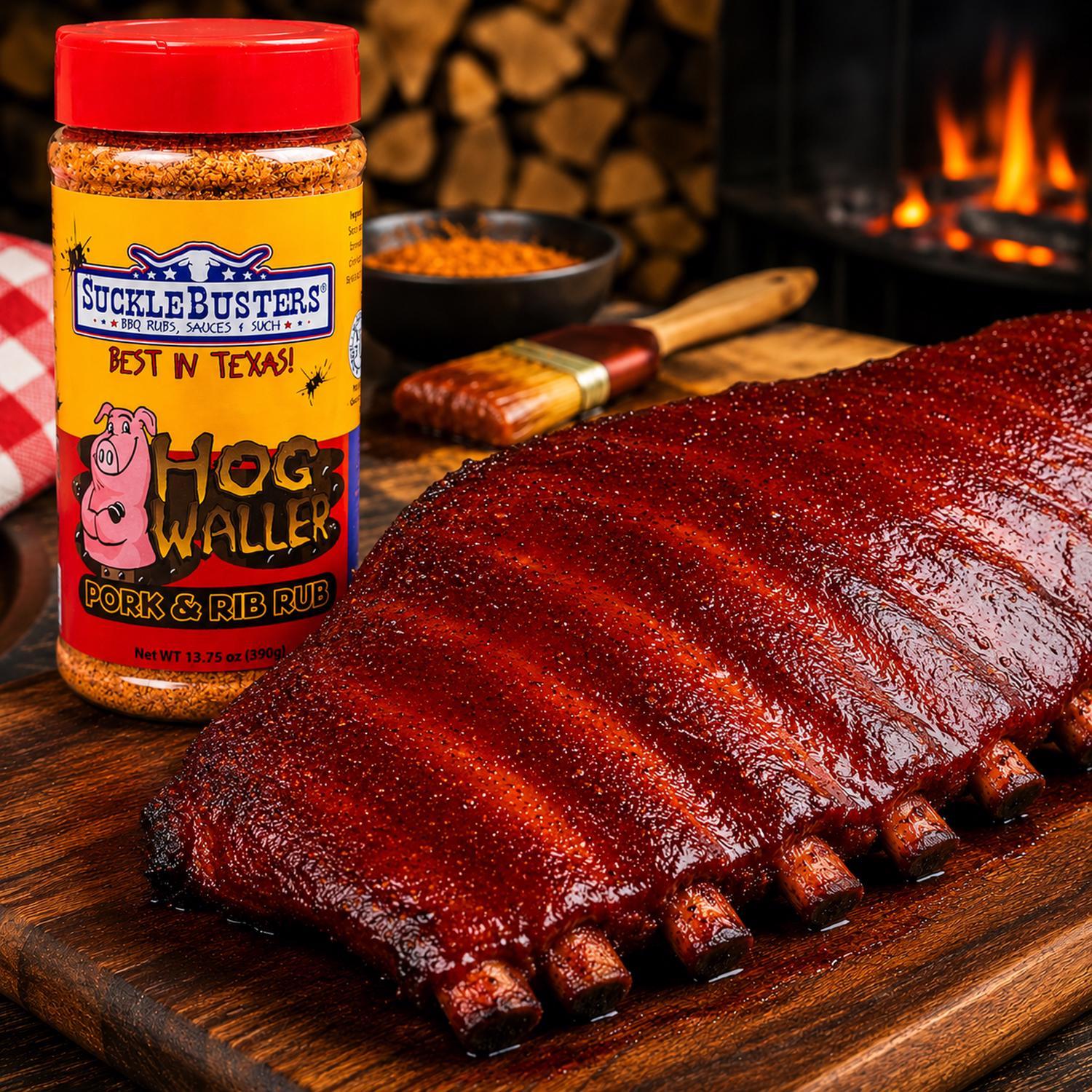 SuckleBusters Hog Waller BBQ Rub 13.75 oz