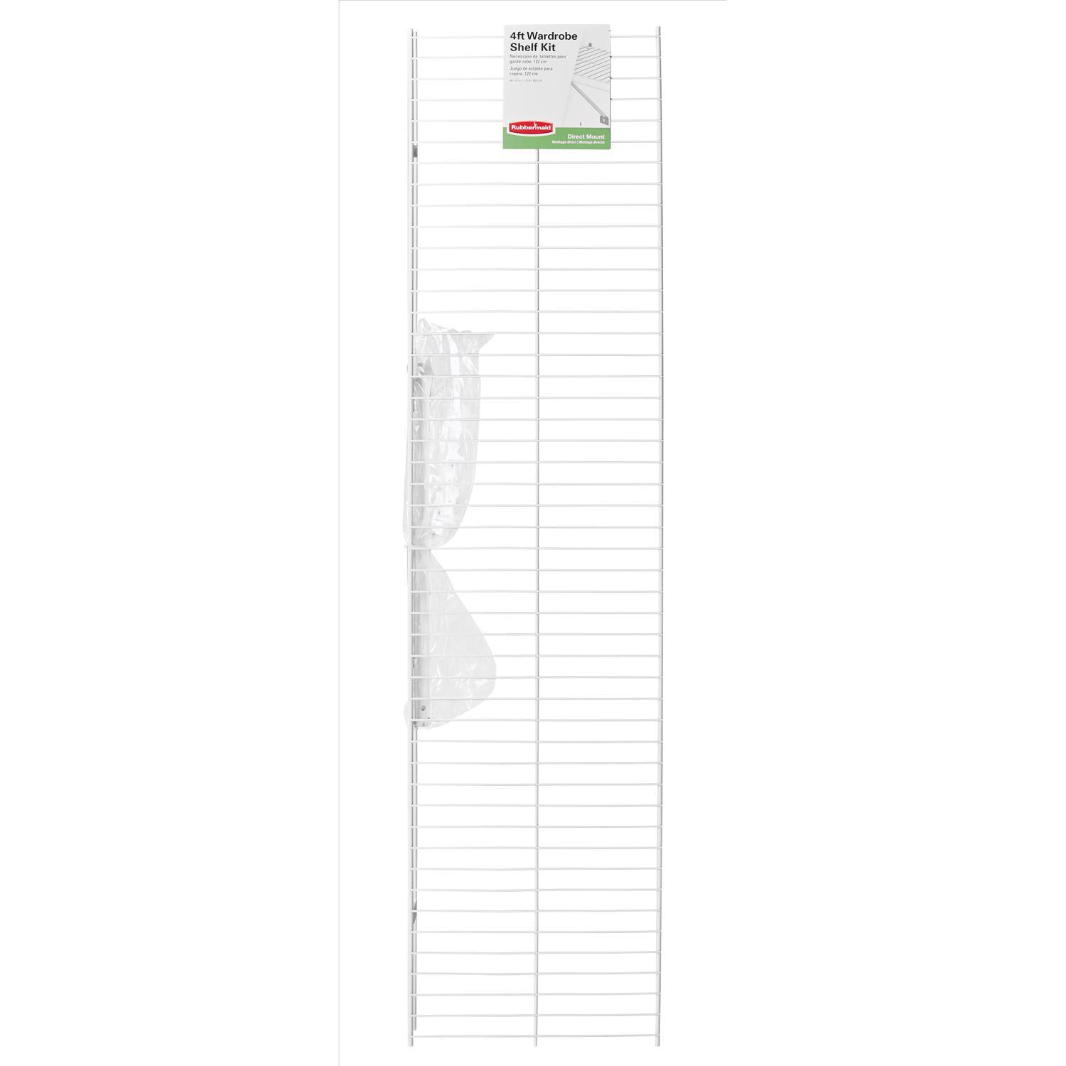 Rubbermaid 48 in. H X 12 in. W X 48 in. L Steel Wardrobe Shelf Kit