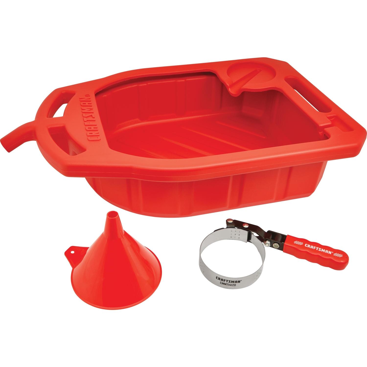 Craftsman Polyethylene 12 qt Rectangular Oil Change Kit
