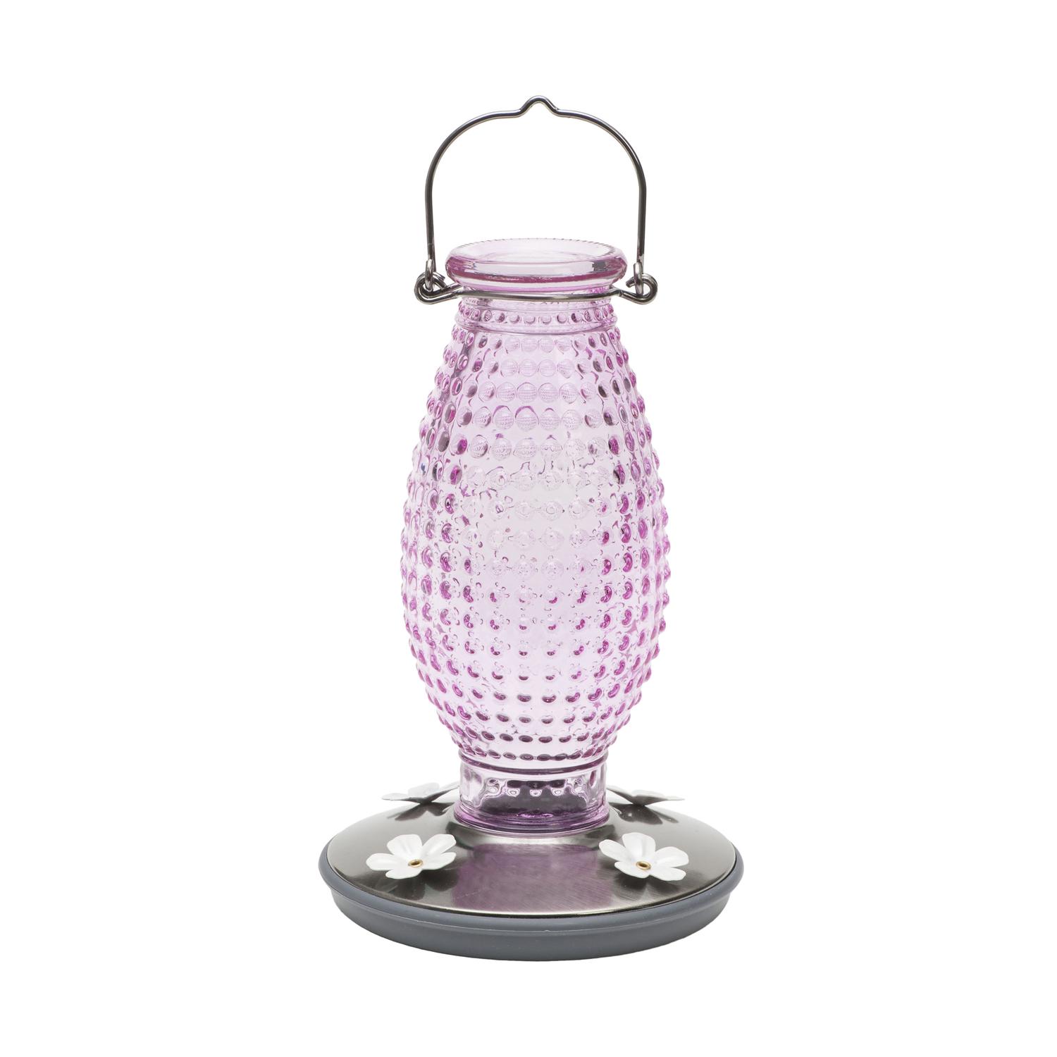 Perky-Pet Hummingbird 16 oz Glass/Metal Nectar Feeder 4 ports