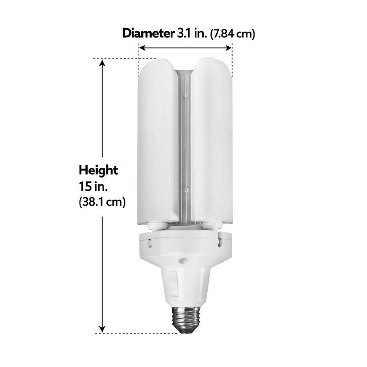 Feit Wide Surface E26 (Medium) LED Garage Bulb Bright White 300 Watt Equivalence 1 pk
