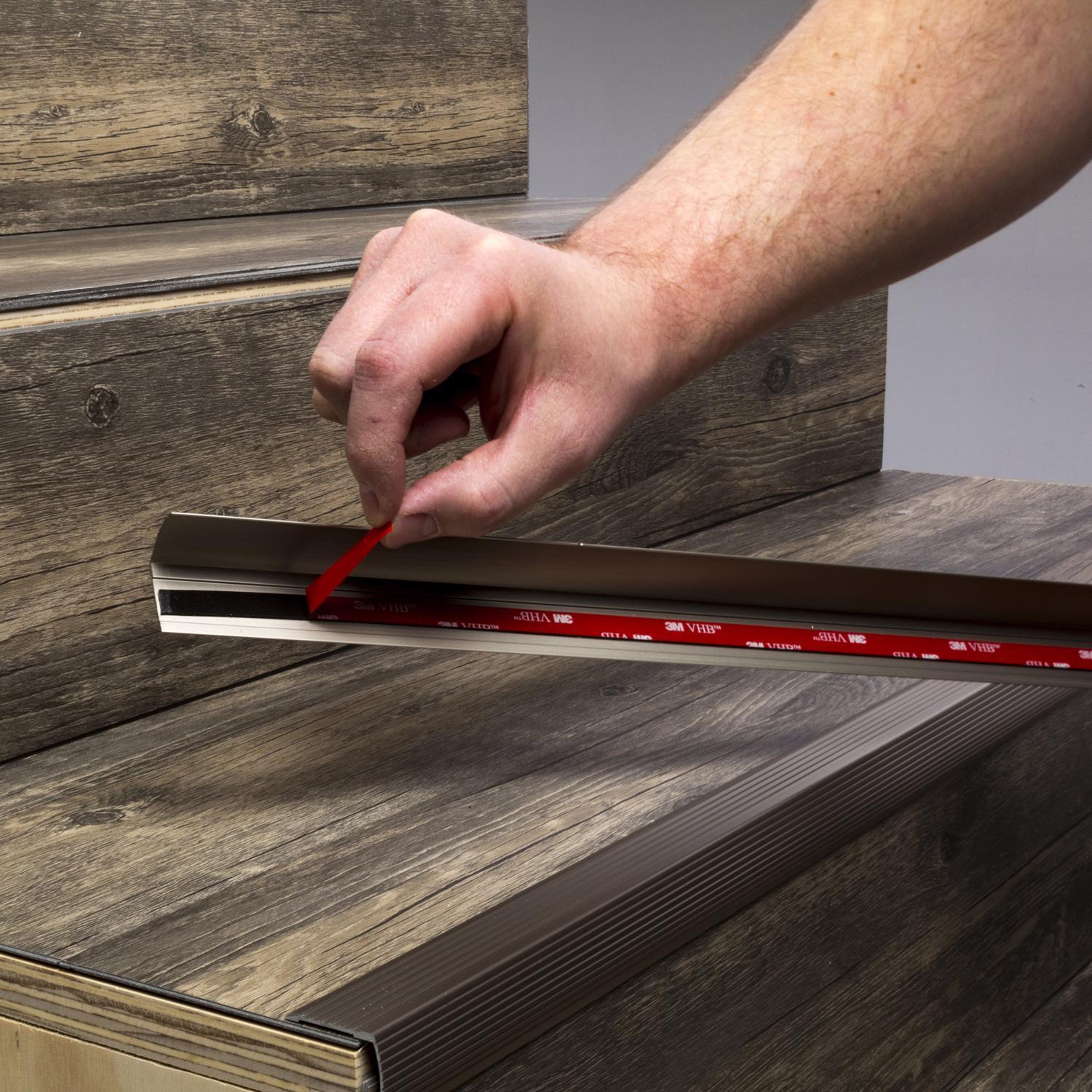 M-D Building Products CINCH 1.125 in. H X 1.125 in. W X 36 in. L Prefinished Satin Nickel Aluminum S