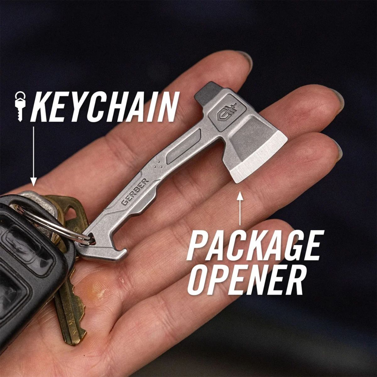 Gerber Keychain Tool Hatchet Stainless Steel