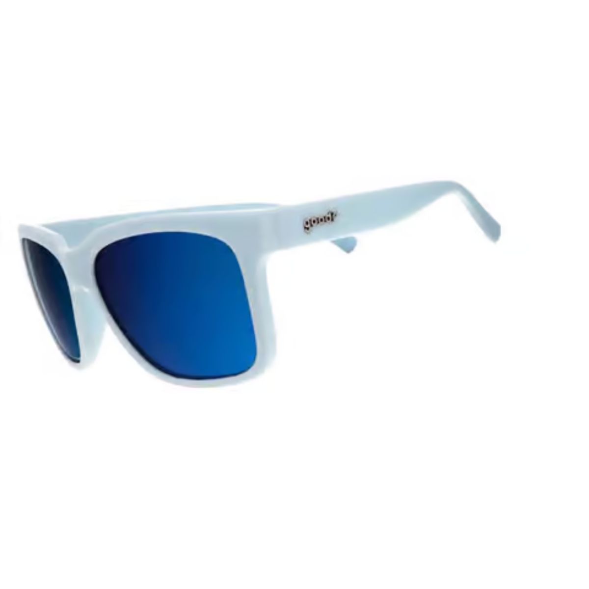 goodr Tidal G - Sea Foam Party Favor Sunglasses Unisex Light Blue Frame Blue Lens Polarized