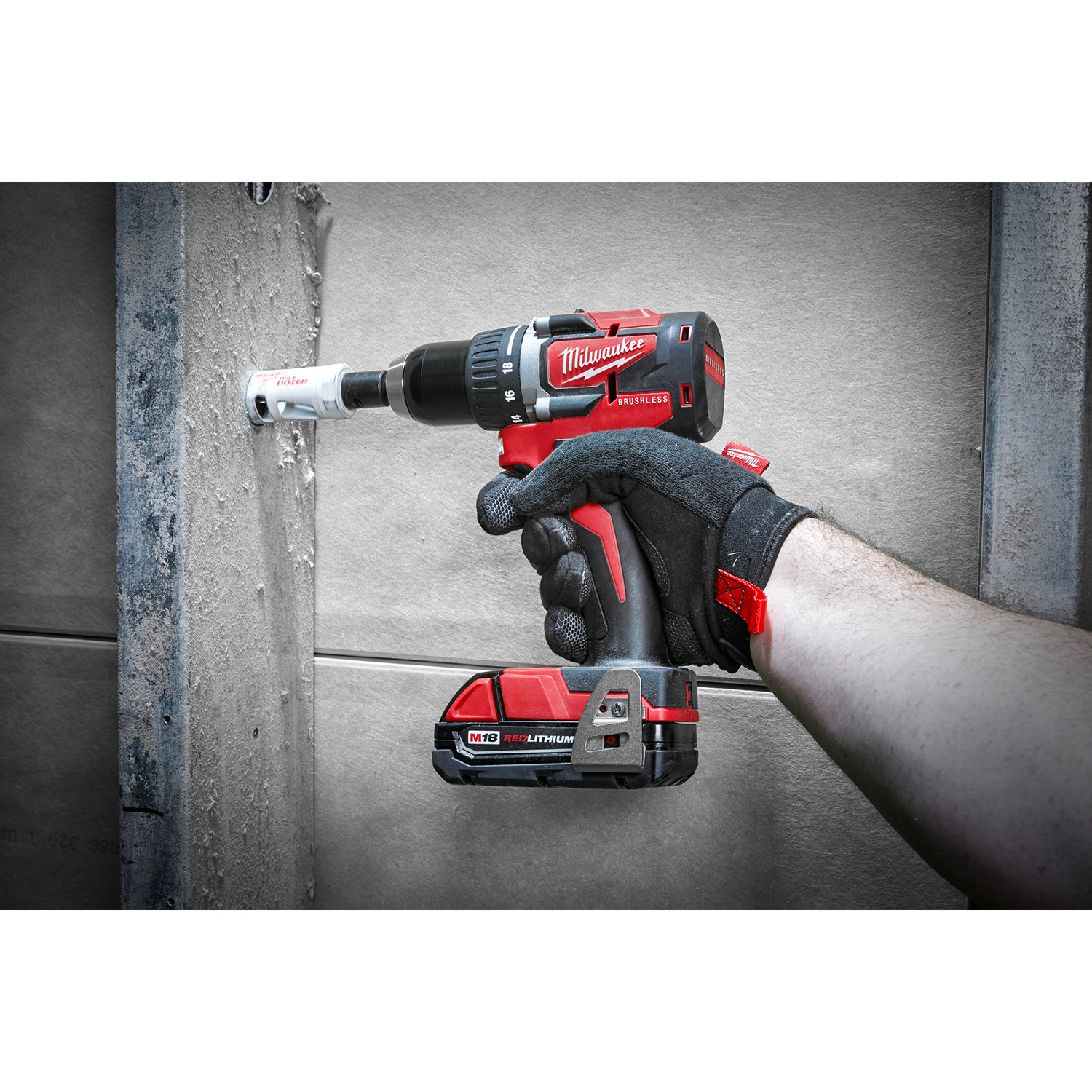 Milwaukee M18 18 V Cordless Brushless 2 Tool Compact Drill and Impact Driver Kit