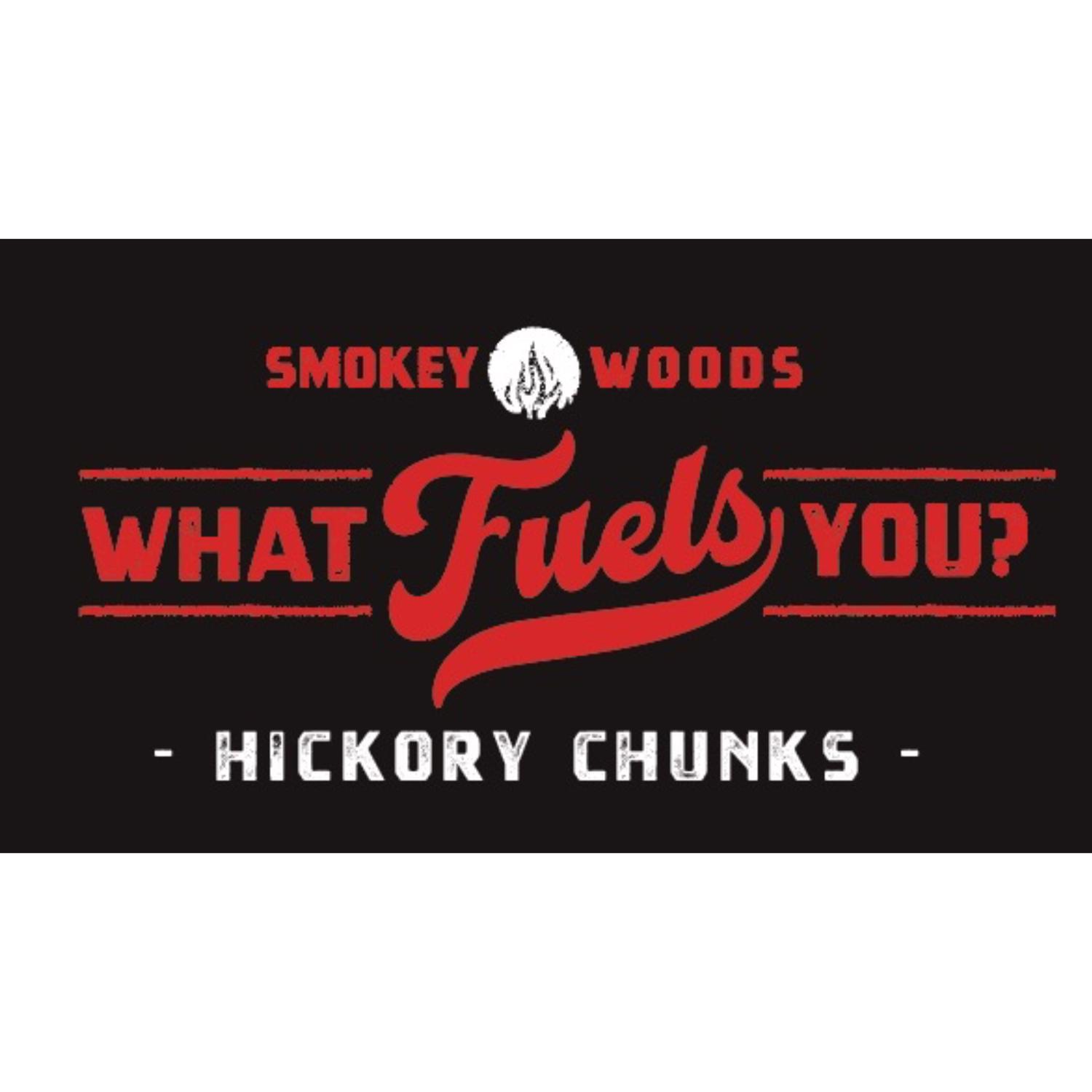Smokey Woods All Natural Hickory Wood Smoking Chunks 350 cu in