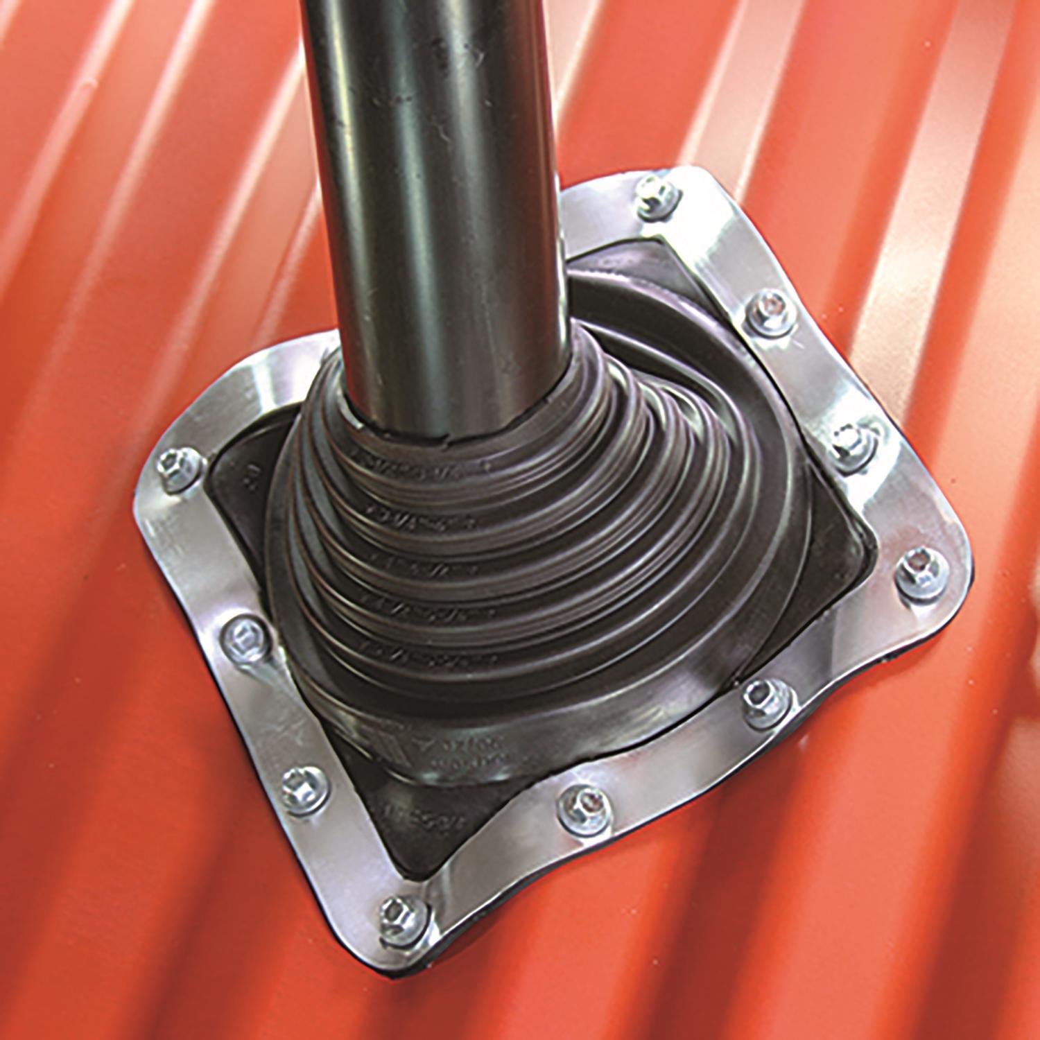 Oatey Master Flash 8 in. W X 8 in. L Metal/Plastic/Rubber Roof Flashing Black