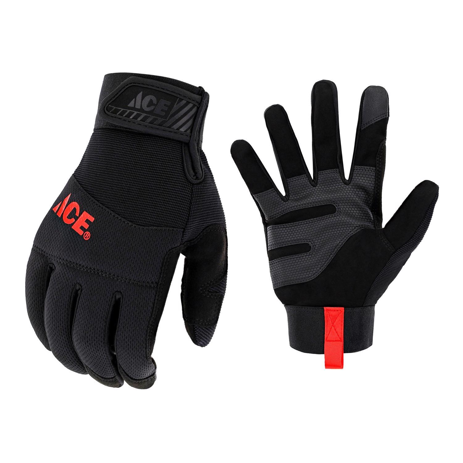 Ace L I-Mesh General Purpose Black/Red Gloves