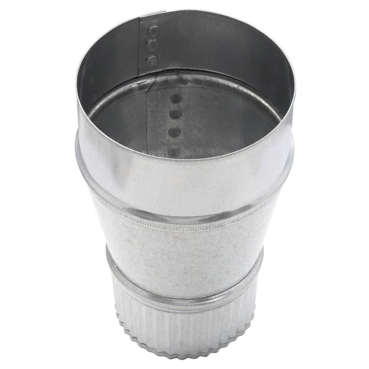 Imperial 4 in. D x 3 in. D Galvanized Steel Reducer with Crimp
