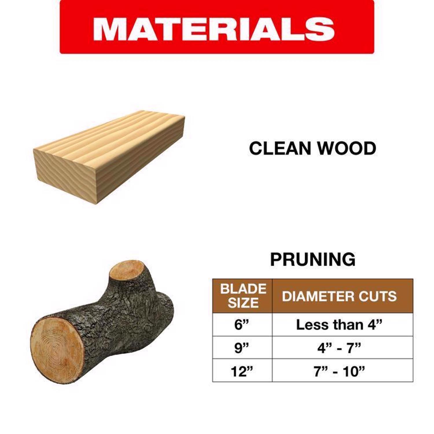 Diablo Demo Demon 6 in. Carbide Tipped Pruning & Clean Wood Reciprocating Saw Blade 3 TPI 1 pk