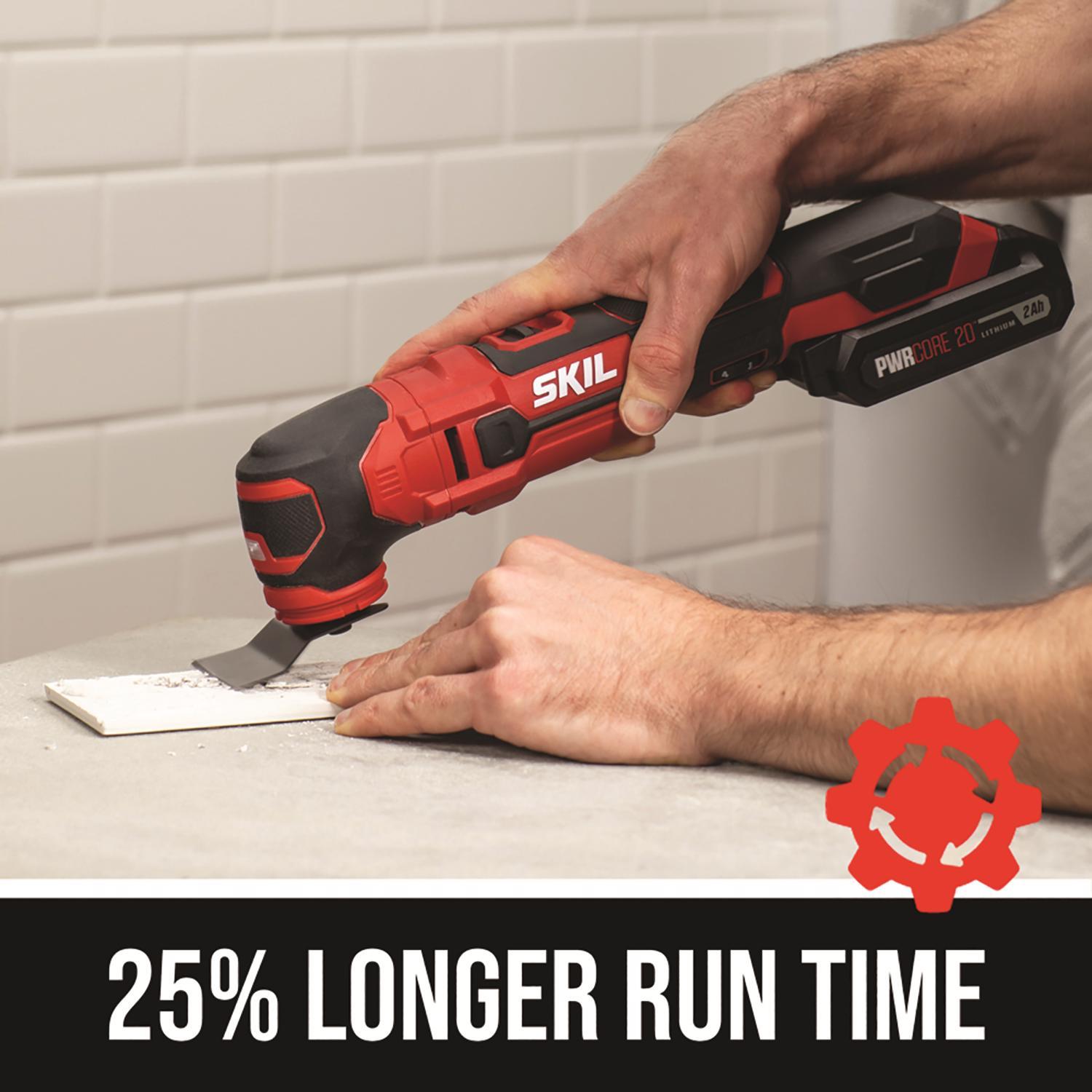 SKIL 20V PWR CORE 20 Cordless Oscillating Multi-Tool Kit (Battery & Charger)