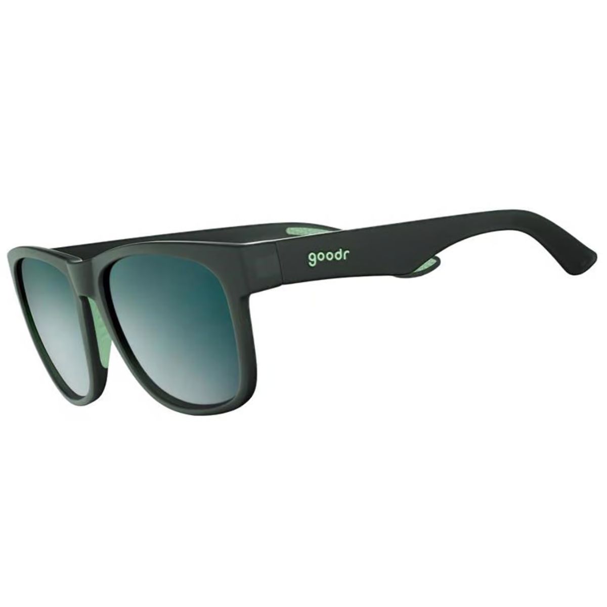goodr BFG - Mint Julep Electroshocks Sunglasses Unisex Green Frame Green Lens Polarized