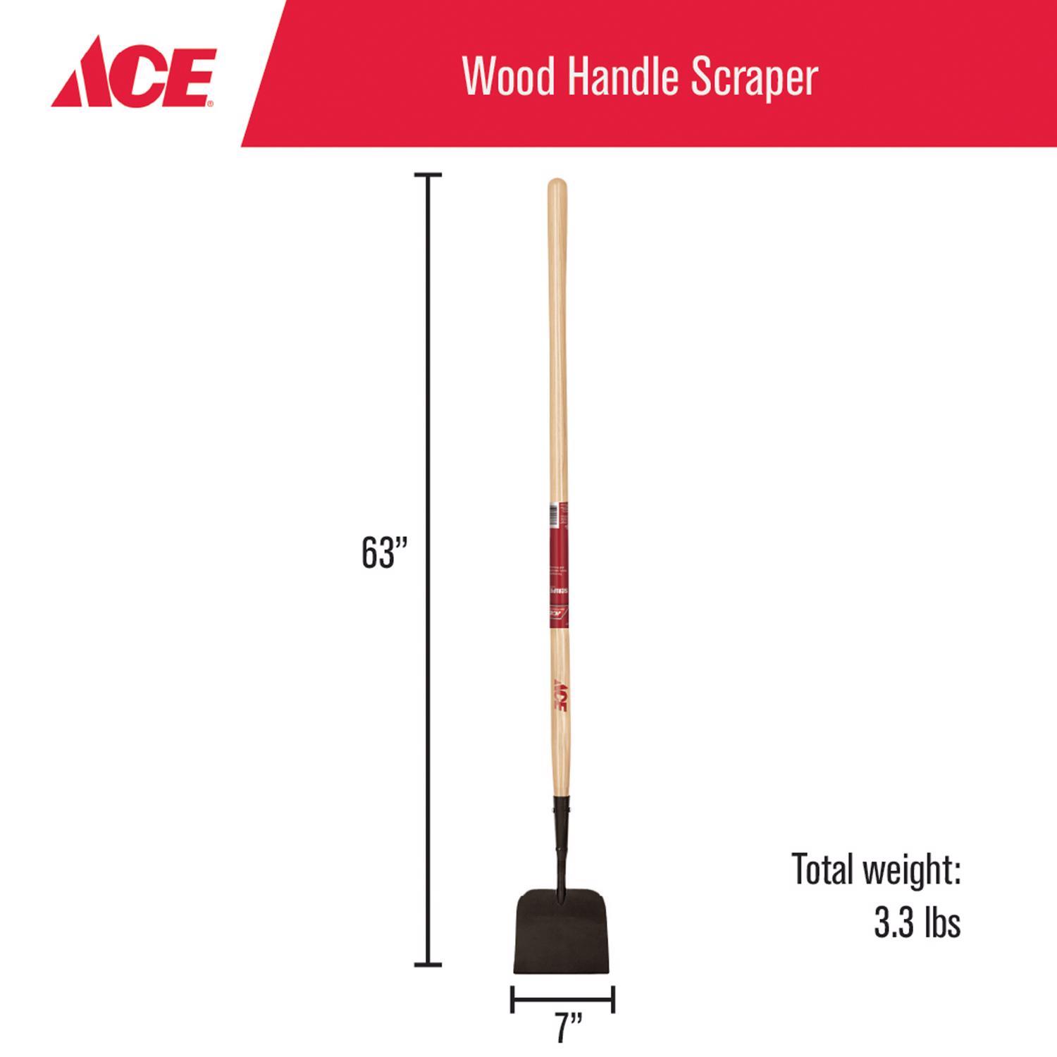 Ace 7 in. W X 58.25 in. L Steel Sidewalk Scraper