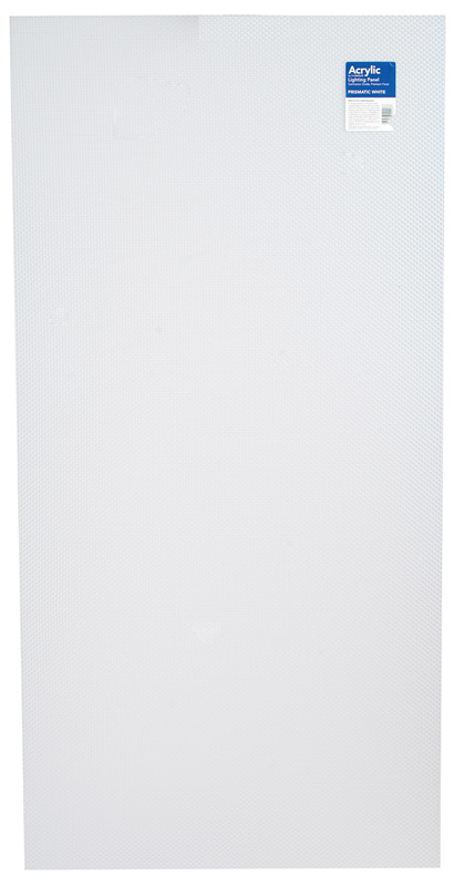 Plaskolite Optix Acrylic Prismatic Lighting Panel White 47-3/4 in. H x 23-3/4 in. W