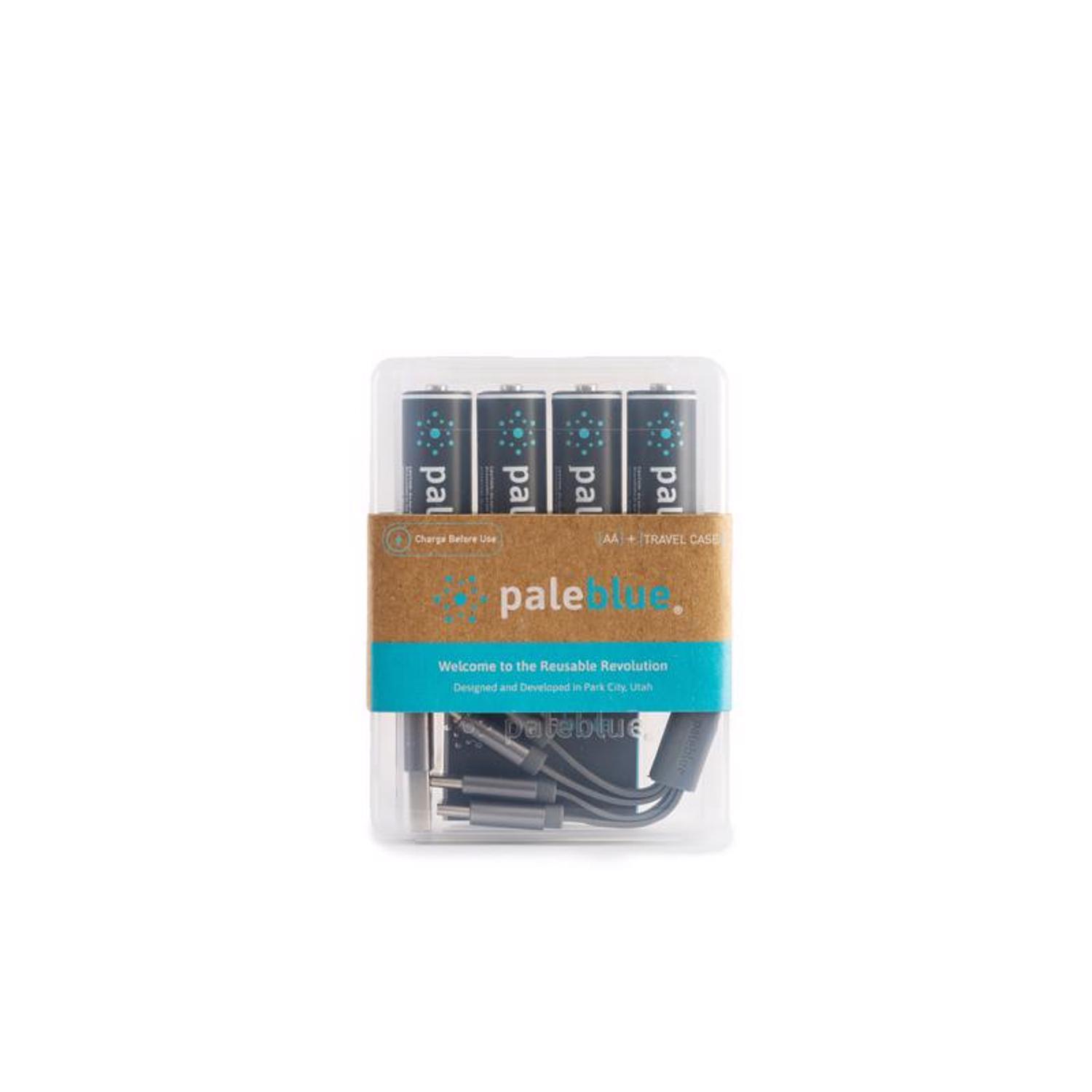 Pale Blue Earth AA Lithium Batteries 4 Pack Carded