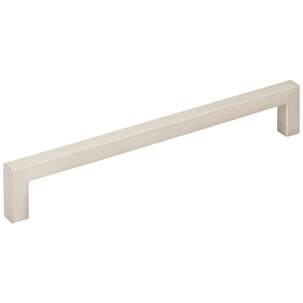 169mm Overall Length square bar pull Satin Nickel