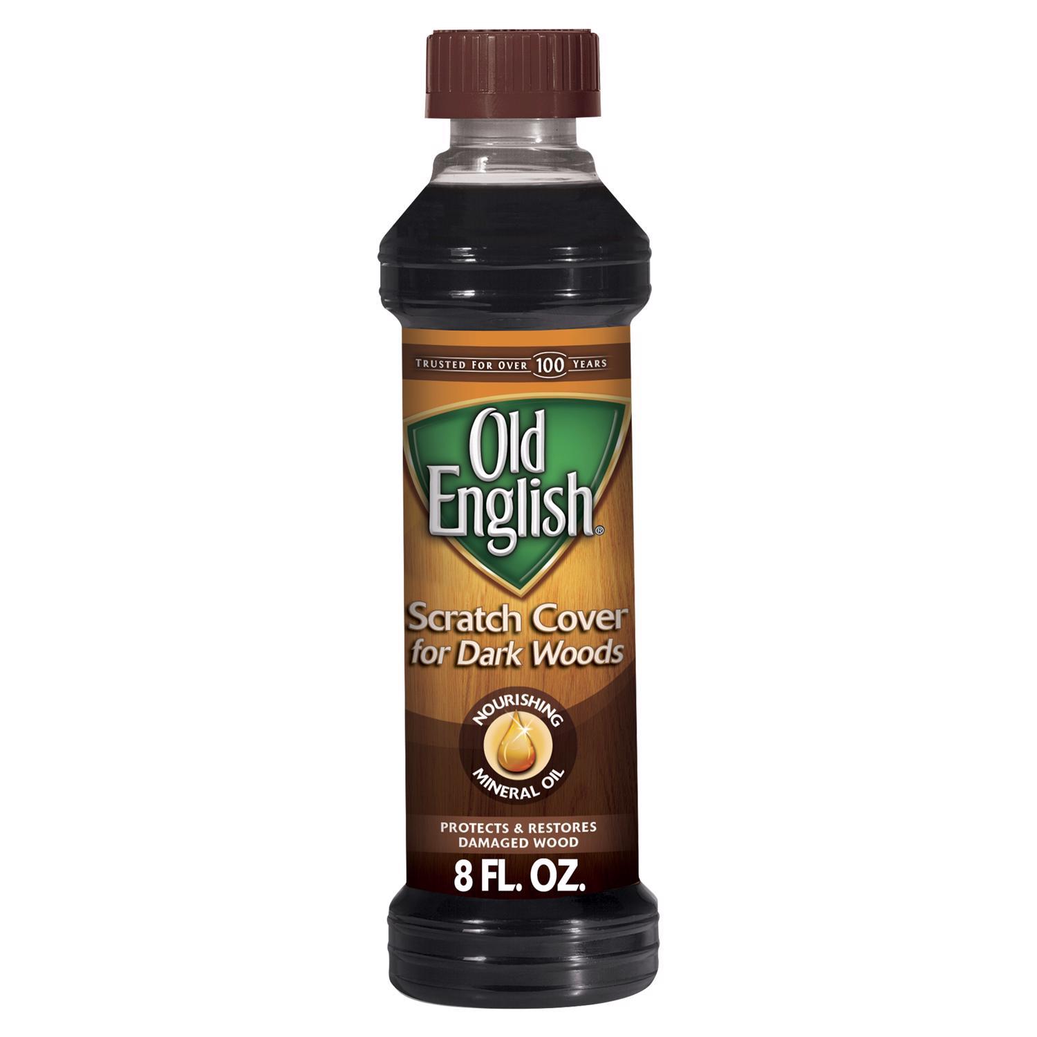 Old English No Scent Scratch Cover Polish Dark Wood 8 oz Liquid