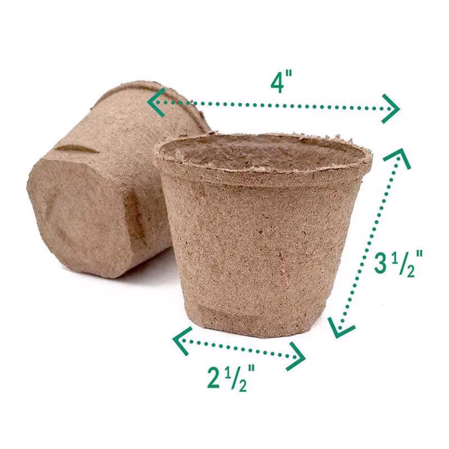 Jiffy 1 Cells 4 in. H X 4 in. W Seed Starting Peat Pot 6 pk