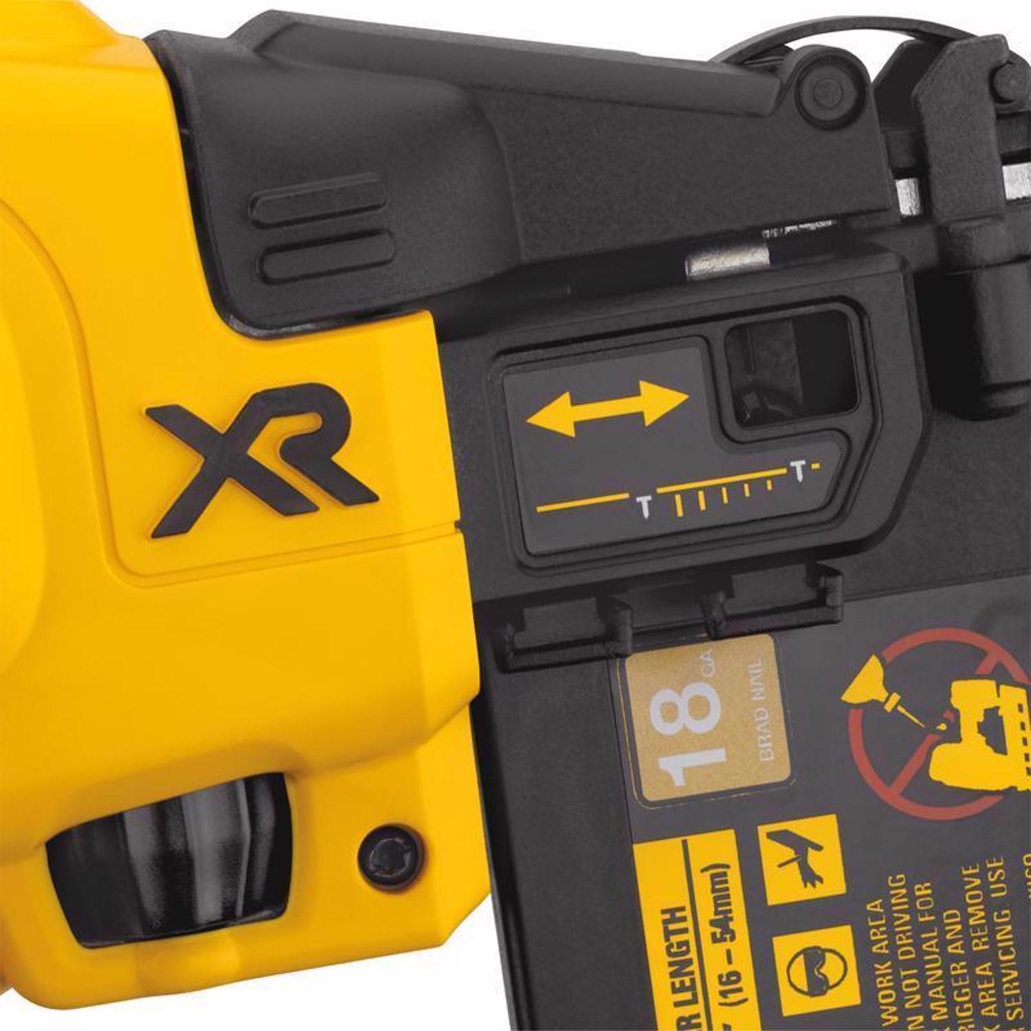 DeWalt 20V MAX XR 18 Ga. Cordless Nailer Tool Only 20 V