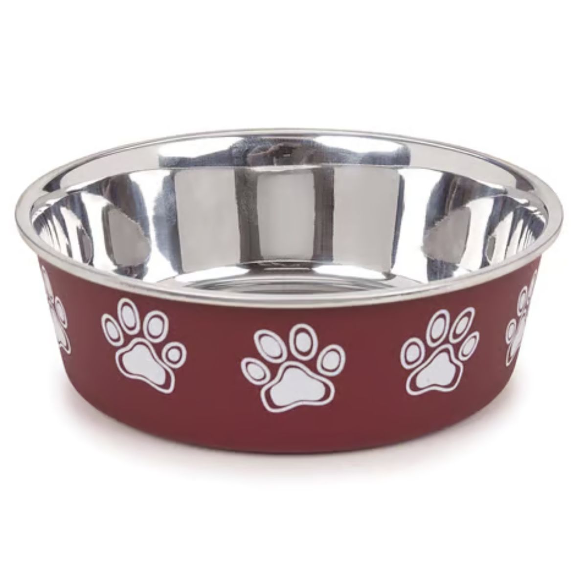 Proselect Merlot Stainless Steel 30 oz Pet Bowl For Dogs