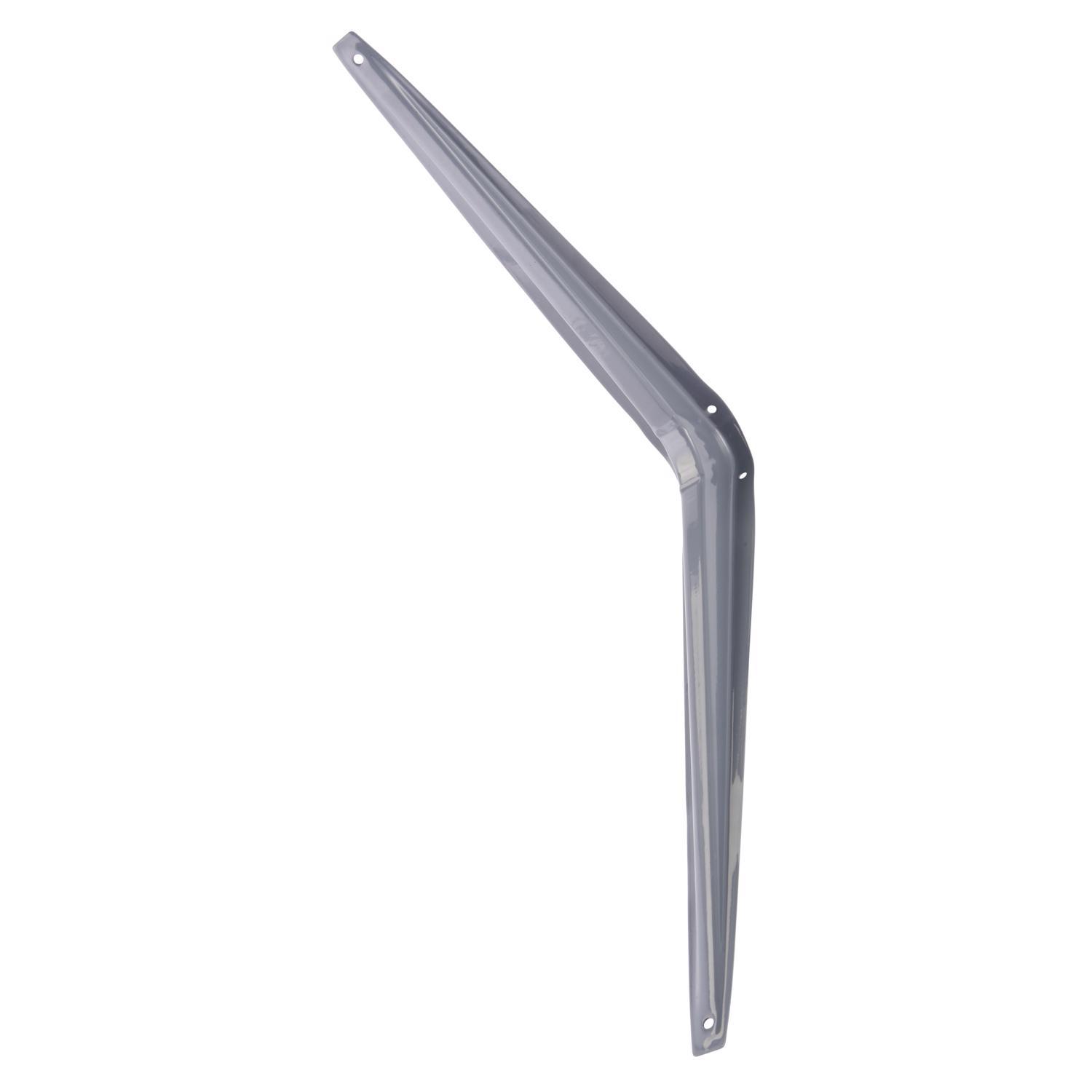 Hampton Gray Steel Shelf Support 18 Ga. 12 in. L 100 lb