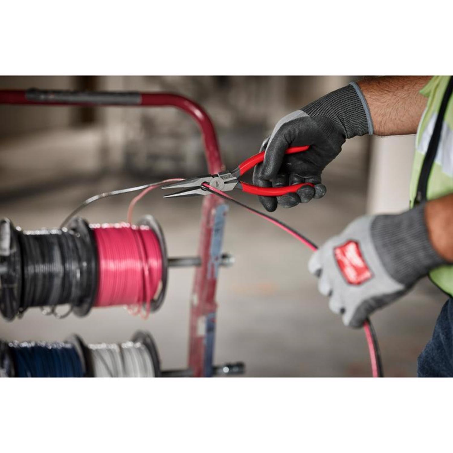 Milwaukee Made In USA 8 in. Forged Steel Long Nose Pliers