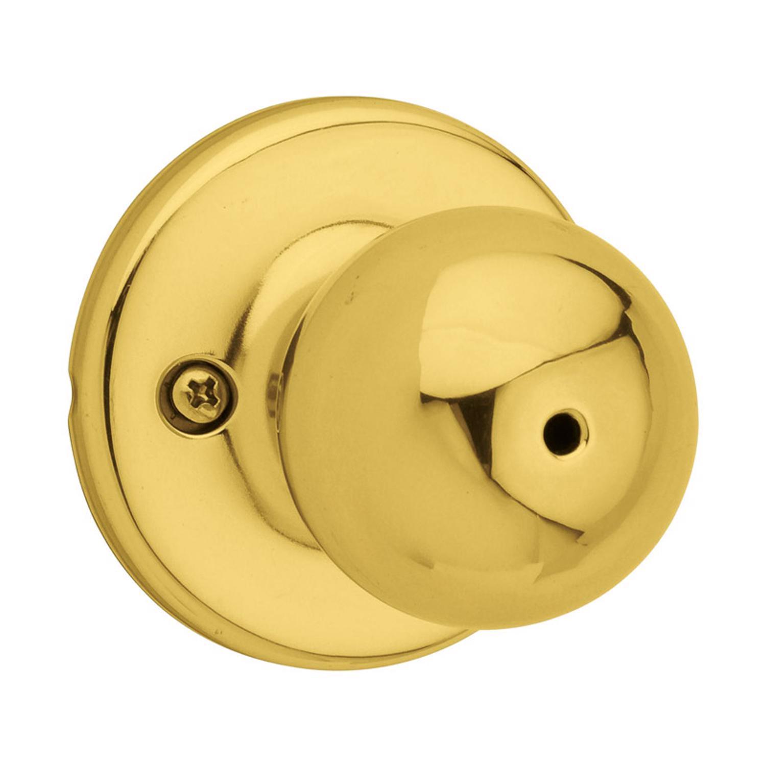 Kwikset Polo Polished Brass Privacy Knob
